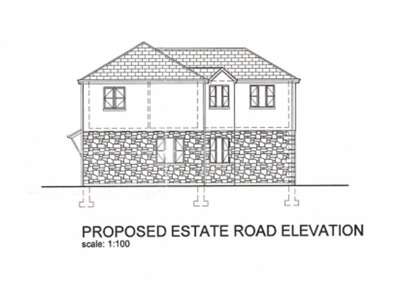proposed estate side elevation